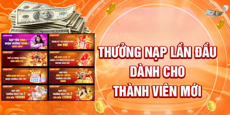 Thưởng nạp lần đầu dành cho thành viên mới
